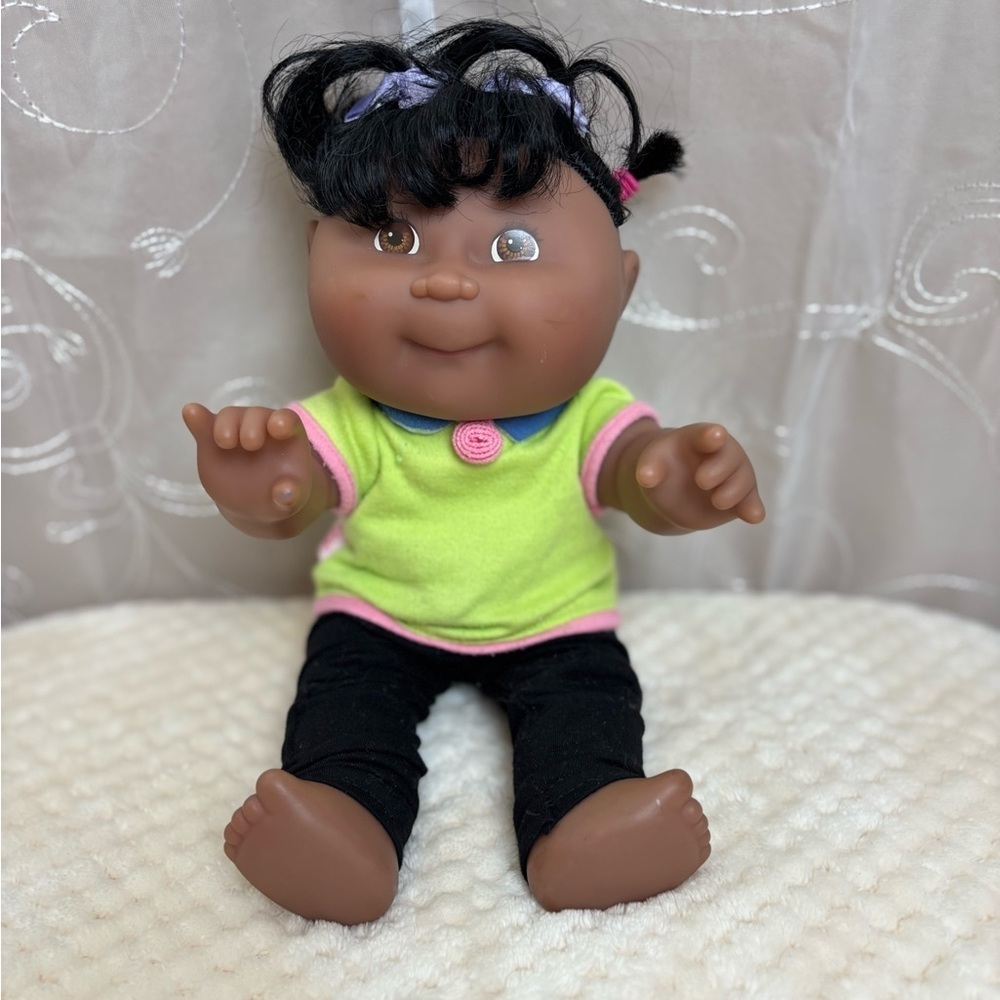 Cabbage Patch Kids Vinyl Body Black Hair Brown Eyes